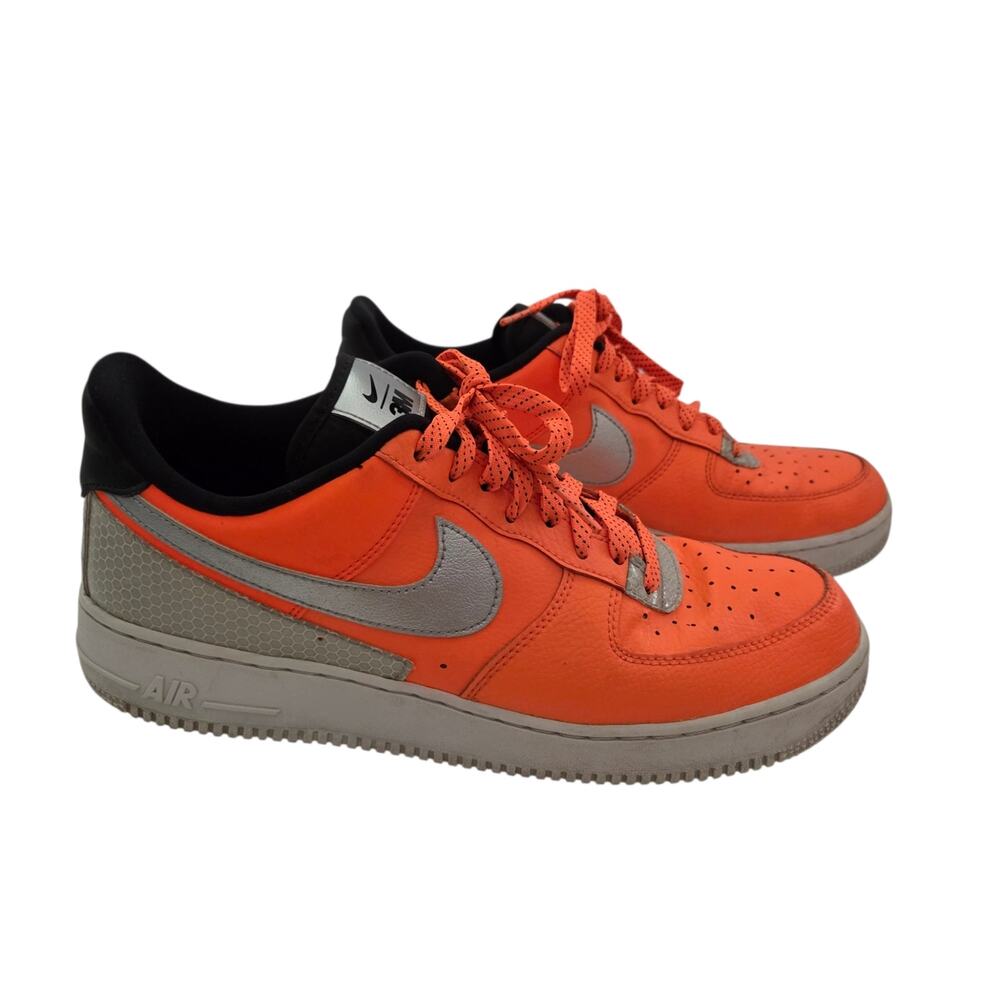 Nike Air Force 1 x 3M '07 LV8 Total Orange Collab Sneakers Mens 10.5 RARE!